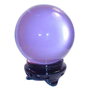 55 mm Lavender crystal ball - Click Image to Close
