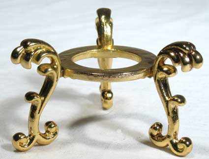 Gold Flower crystal ball stand - Click Image to Close