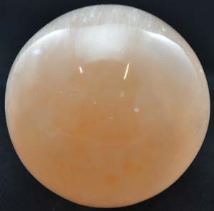 2"- 3" Orange Selenite crystal ball - Click Image to Close