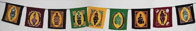 Triple Moon Goddess Prayer Flags - Click Image to Close