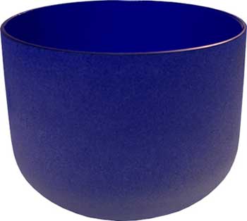 8" Dark Blue Crystal Singing Bowl - Click Image to Close
