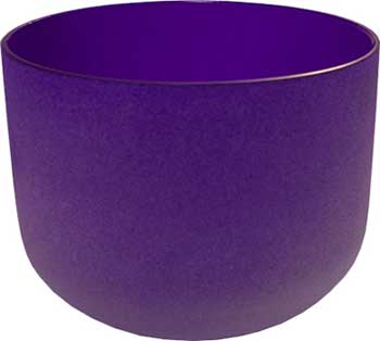 8" Purple Crystal Singing Bowl