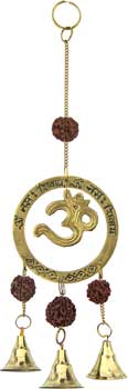 Om Rudraksha wind chime