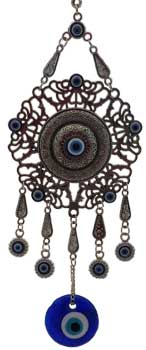 Flower Evil Eye wall hanging - Click Image to Close