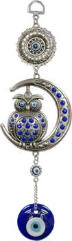 Owl Evil Eye wall hanging - Click Image to Close