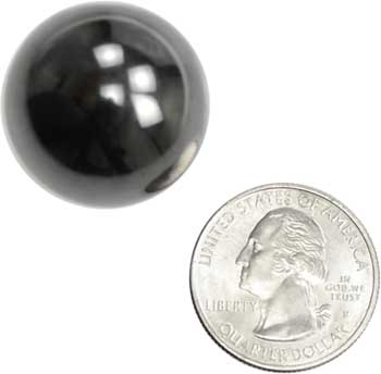 1" Magnetic Hematite balls 10 pair - Click Image to Close