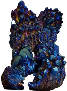 5# Quartz cluster with Blue color - Click Image to Close