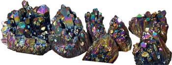 5# Quartz cluster with Black color - Click Image to Close