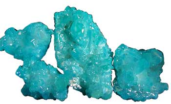 5# Quartz cluster with Turquoise color - Click Image to Close