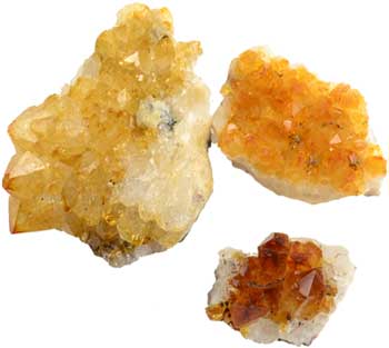 Flat of Citrine Druse - Click Image to Close