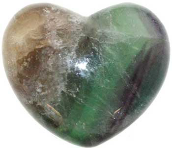 1 3/4" Fluorite heart