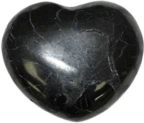 30mm Shungite heart - Click Image to Close