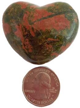 1 3/4" Unuakite heart