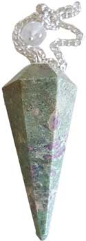 6-sided Ruby Zoisite - Click Image to Close