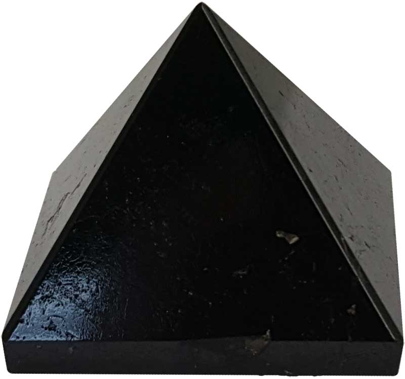 25-30mm Black Tourmaline pyramid - Click Image to Close