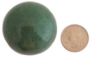 40mm Aventurine, Green sphere - Click Image to Close