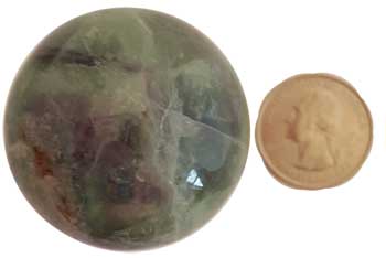 40mm Fluorite sphere - Click Image to Close
