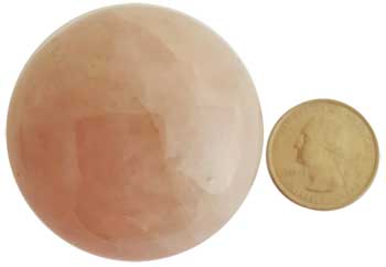 40mm Rose Quartz sphere - Click Image to Close