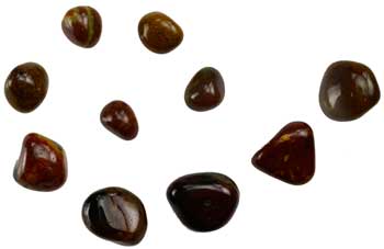 1 Lb Jasper Red tumbled - Click Image to Close