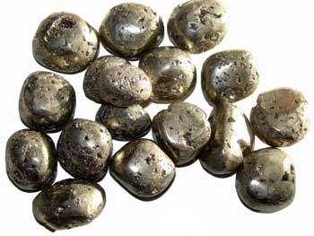 1 Lb Pyrite tumbled - Click Image to Close