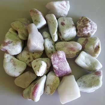 1 lb Tourmaline, Pink tumbled stones - Click Image to Close