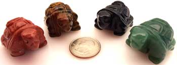 1 1/2" Turtle various stones - Click Image to Close