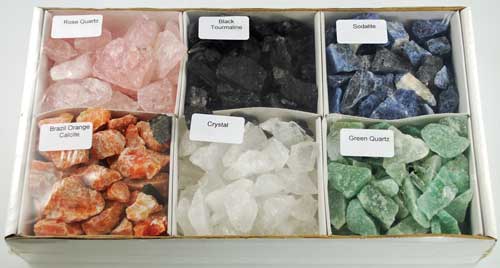 6 Piece untumbled stones set - Click Image to Close