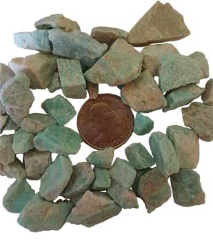 1 Lb Amazonite untumbled - Click Image to Close