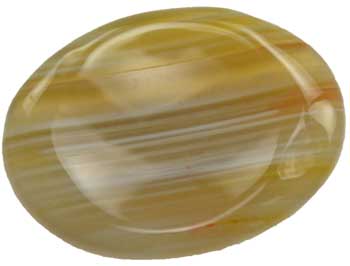 Black Agate worry stone - Click Image to Close