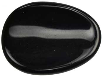 Black Obsidian Worry stone - Click Image to Close