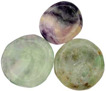 Fluorite worry stone - Click Image to Close