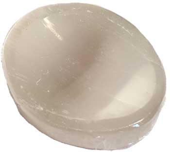 Selenite worry stone - Click Image to Close