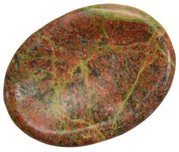 Unakite worry stone - Click Image to Close