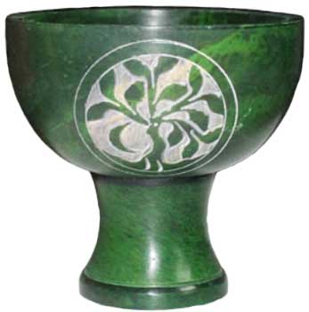 4" Green Tree of Life burner