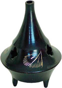 2 1/4" Black Cone Burner brass - Click Image to Close