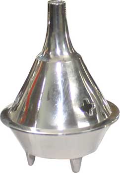 2 1/4" Silver Cone Burner brass - Click Image to Close