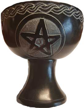 4" black Pentagram burner - Click Image to Close
