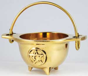 Small Brass Cauldron 3"