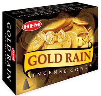Gold Rain HEM cone 10pk - Click Image to Close
