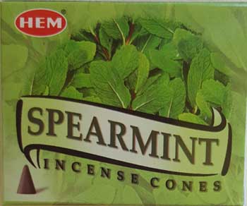 Spearmint HEM cone 10 pack - Click Image to Close