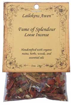 21g Fume of Splendour Lailokens Awen incense - Click Image to Close