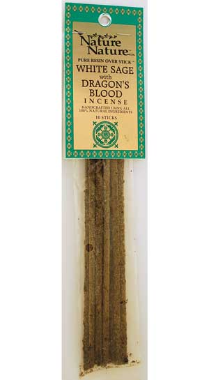 White Sage/Dragon's Blood stick 10pk - Click Image to Close