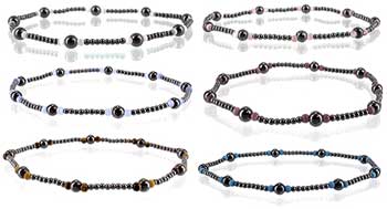 Magnetic Hematite anklet - Click Image to Close