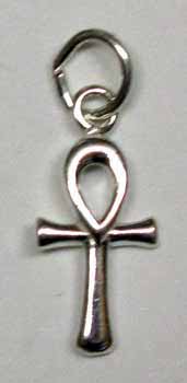 Ankh sterling silver 1/2" x 5/8" - Click Image to Close