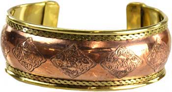 Celtic Engraved Copper and Brass - Click Image to Close