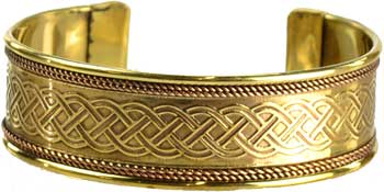 Copper and Brass Celtic Knot - Click Image to Close