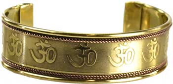 Om Engraved Copper and Brass - Click Image to Close