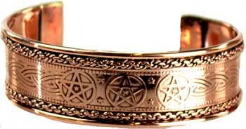 Pentagram Engraved Copper