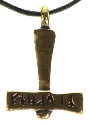 Bronze Thor's Hammer - Click Image to Close