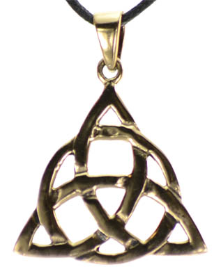 Bronze Triquetra Pendant - Click Image to Close